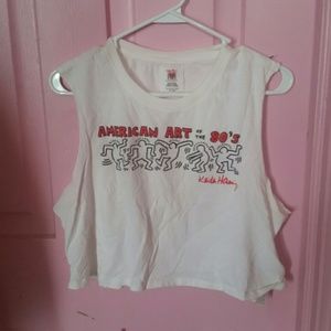Keith Haring Forever 21 80s crop top